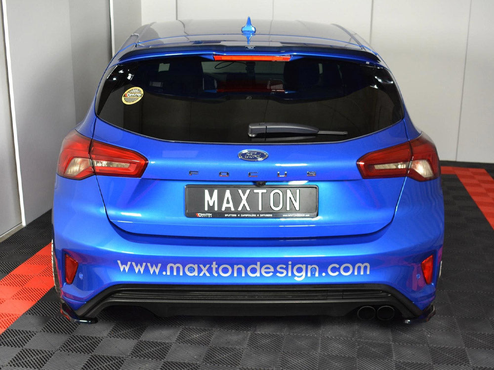 Rear Side Splitters V.1 compatible with Ford Focus ST-Line Mk4 - Carbon Look
