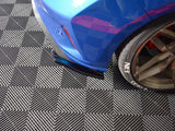 Rear Side Splitters V.1 compatible with Ford Focus ST-Line Mk4 - Carbon Look
