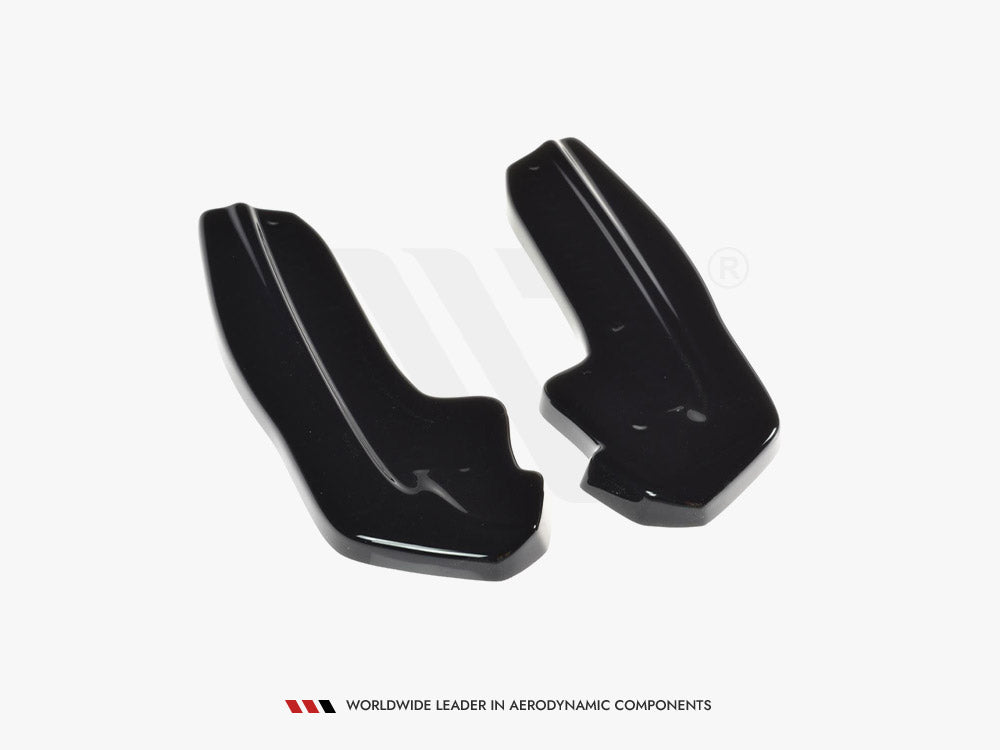 Rear Side Splitters V.1 compatible with Ford Focus ST-Line Mk4 - Carbon Look