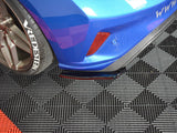 Rear Side Splitters V.1 compatible with Ford Focus ST-Line Mk4 - Carbon Look