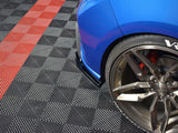 Rear Side Splitters V.2 compatible with Ford Focus ST-Line Mk4 - Carbon Look