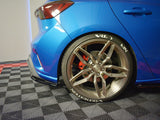 Rear Side Splitters V.2 compatible with Ford Focus ST-Line Mk4 - Carbon Look