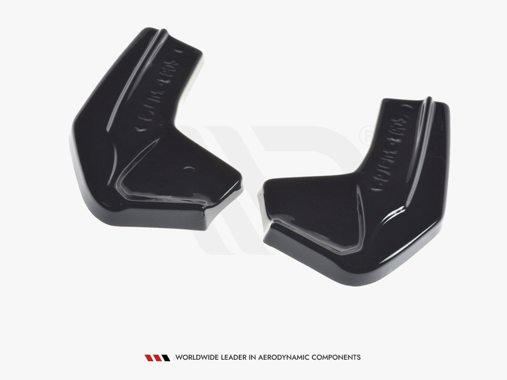 Rear Side Splitters V.2 compatible with Ford Focus ST-Line Mk4 - Carbon Look