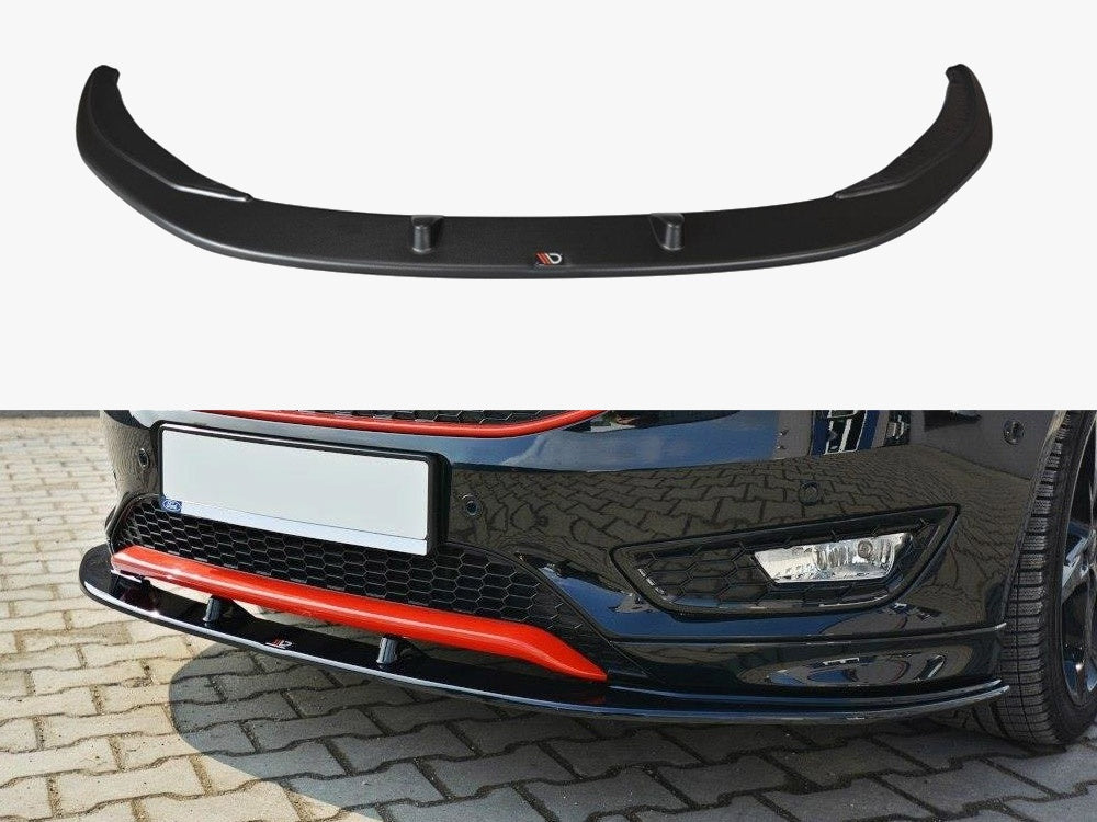 Front Splitter V.1 compatible with Ford Focus 3 ST-Line (Facelift) (2015-2018)
