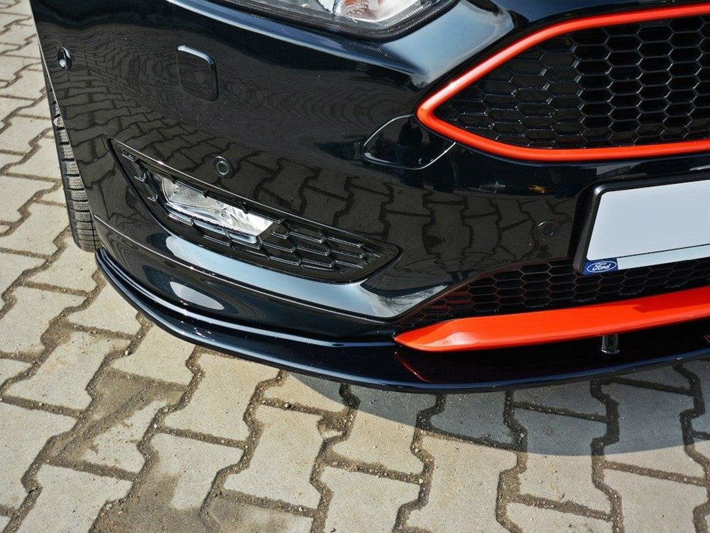Front Splitter V.1 compatible with Ford Focus 3 ST-Line (Facelift) (2015-2018)