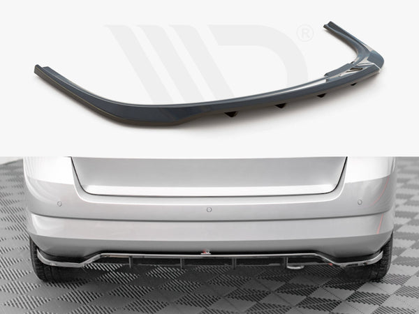 MAXTON DESIGN Central Rear Splitter (Vertical Bars) Skoda Fabia Combi MK3 (2014-2019)