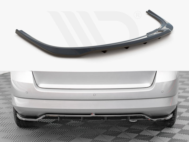 MAXTON DESIGN Central Rear Splitter (Vertical Bars) Skoda Fabia Combi MK3 (2014-2019)