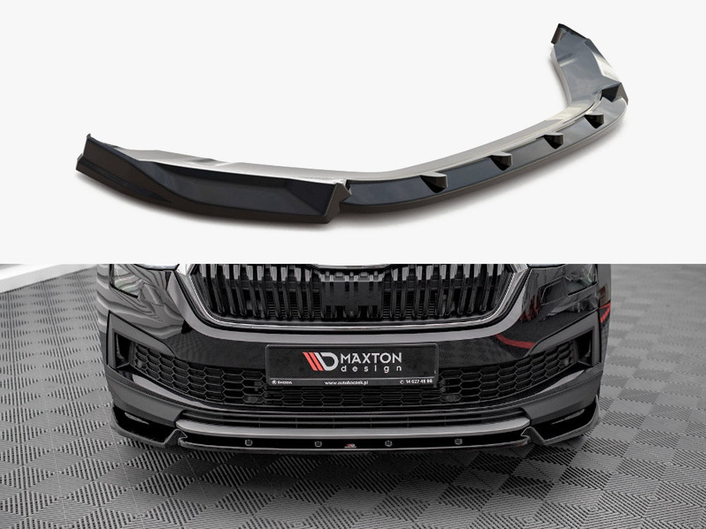 Front Splitter V.1 compatible with Skoda Kodiaq Mk1 Facelift