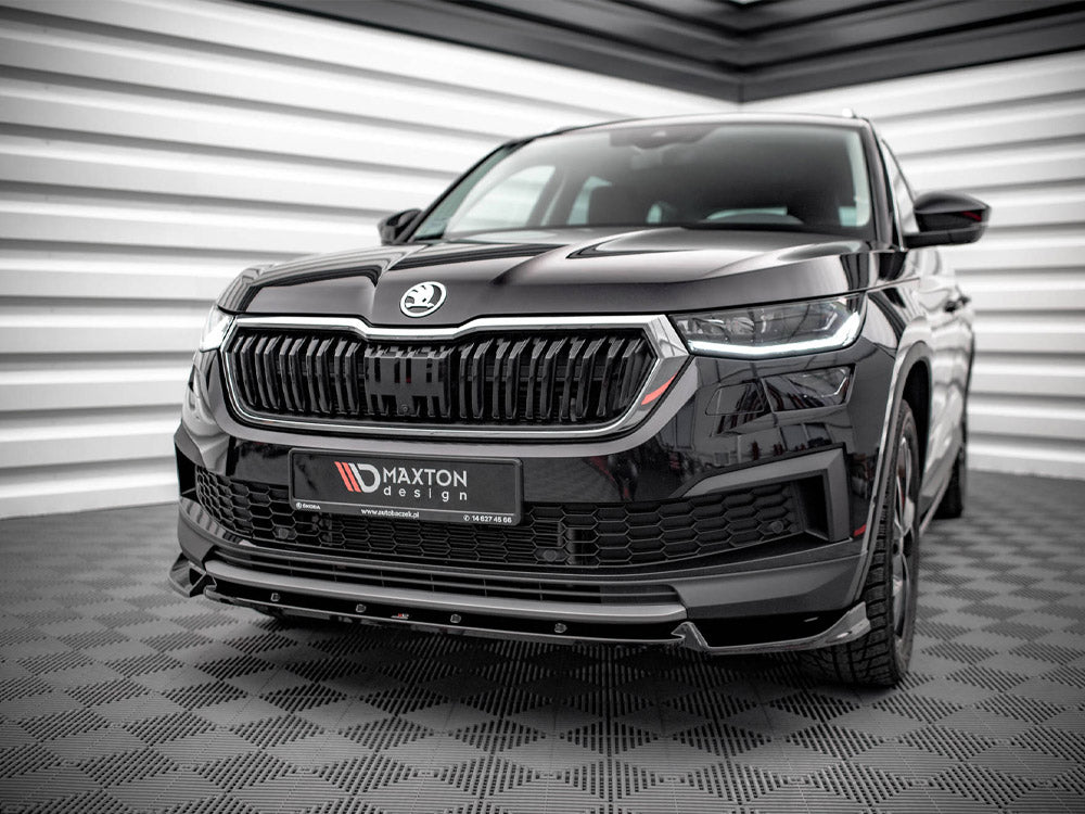 Front Splitter V.1 compatible with Skoda Kodiaq Mk1 Facelift