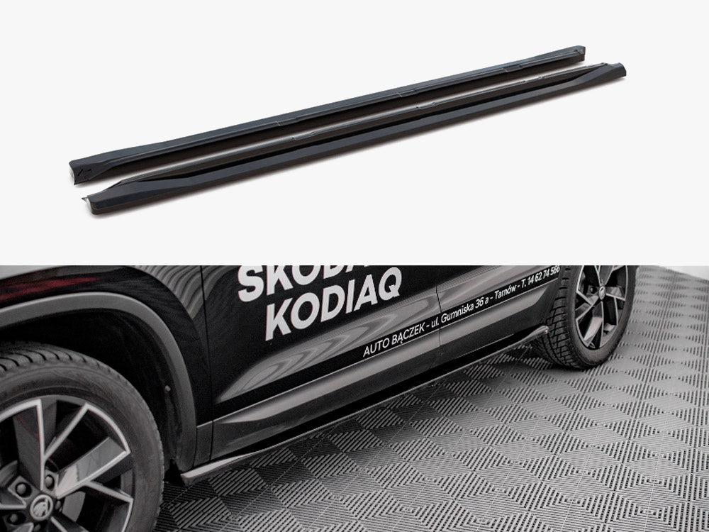 Side Skirts Diffusers compatible with Skoda Kodiaq Mk1 Facelift