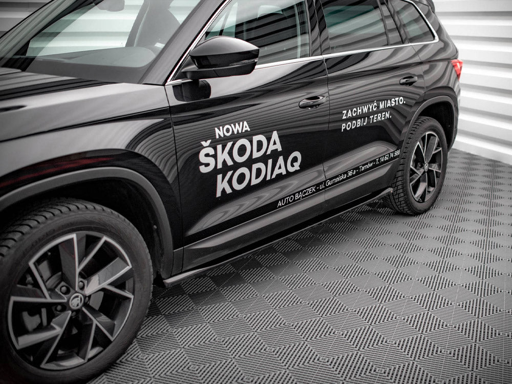 Side Skirts Diffusers compatible with Skoda Kodiaq Mk1 Facelift