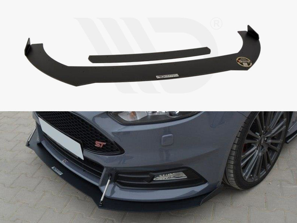 MAXTON DESIGN Front Racing Splitter V.2 Ford Focus 3 ST (Facelift)