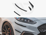 MAXTON DESIGN Front Bumper Wings (Canards) V.3 Ford Fiesta MK8 ST / St-line (2017-)