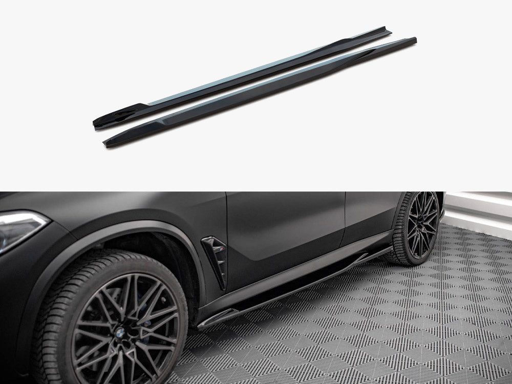 Side Skirt Diffusers compatible with BMW X5M F95 / F95 Facelift