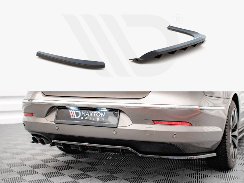 MAXTON DESIGN Central Rear Splitter (Vertical Bars) VW Passat CC (2008-2012)