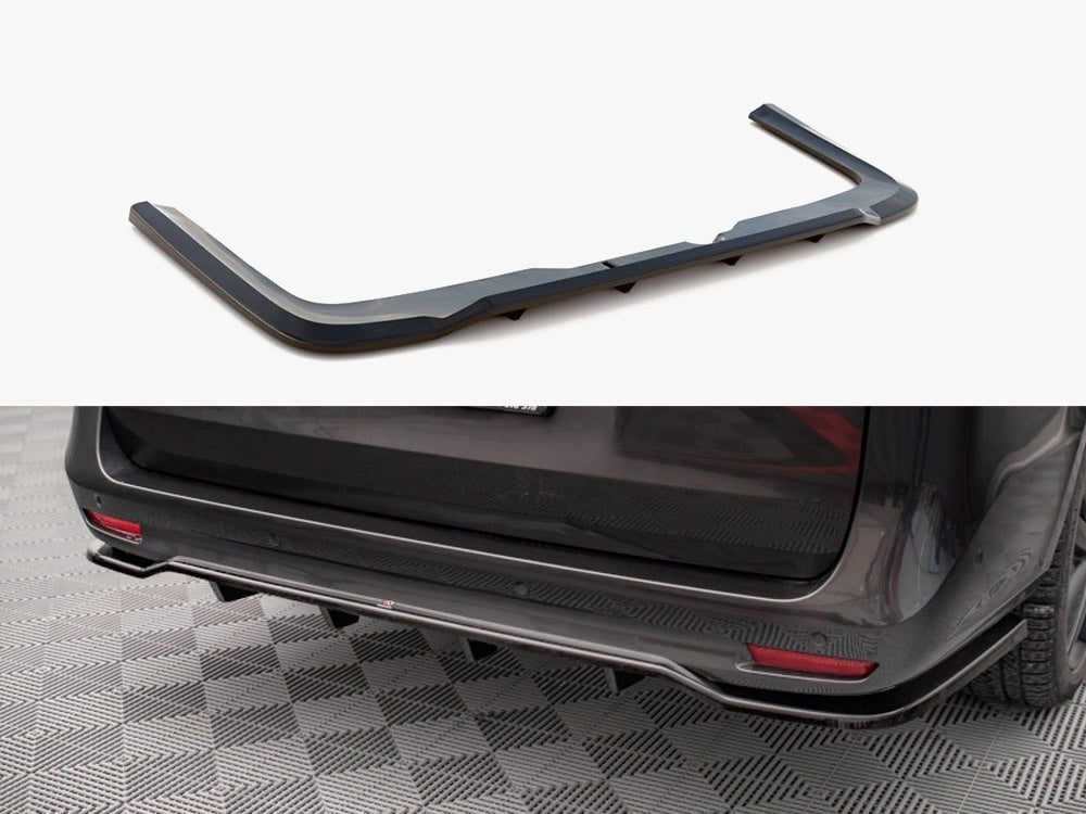 Rear Splitter (Vertical Bars) compatible with Mercedes V-Class AMG Line W447 Facelift