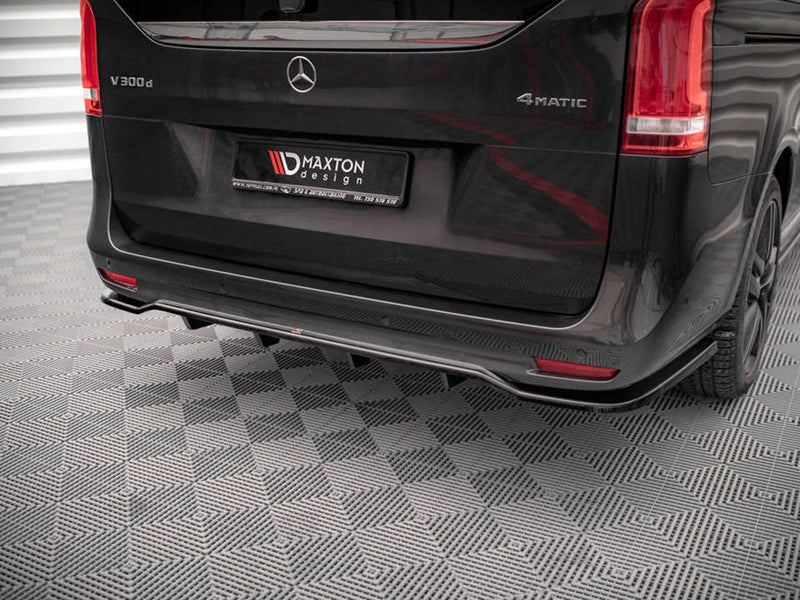 MAXTON DESIGN Central Rear Splitter (Vertical Bars) Mercedes V-class Amg-line W447 Facelift (2021-)