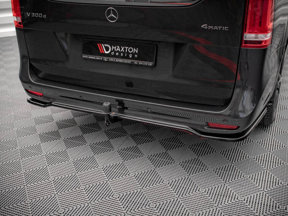 MAXTON DESIGN Central Rear Splitter (Vertical Bars) Mercedes V-class Amg-line W447 Facelift (2021-)