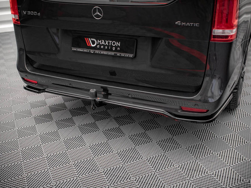 MAXTON DESIGN Central Rear Splitter (Vertical Bars) Mercedes V-class Amg-line W447 Facelift (2021-)