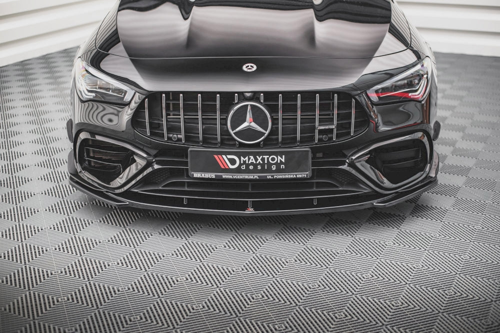 Front Splitter V.3 compatible with Mercedes-AMG CLA 45 Aero C118 / C118 Facelift