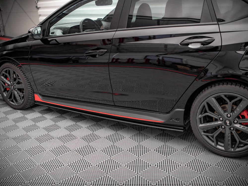Street PRO Side Skirts Diffusers compatible with Hyundai i20 N Mk3