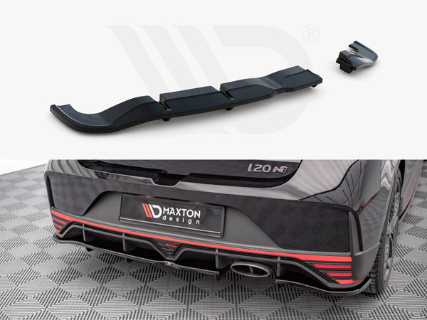 MAXTON DESIGN Central Rear Splitter (Vertical Bars) Hyundai I20 N Mk3 (2020-)