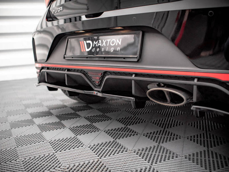 MAXTON DESIGN Central Rear Splitter (Vertical Bars) Hyundai I20 N Mk3 (2020-)