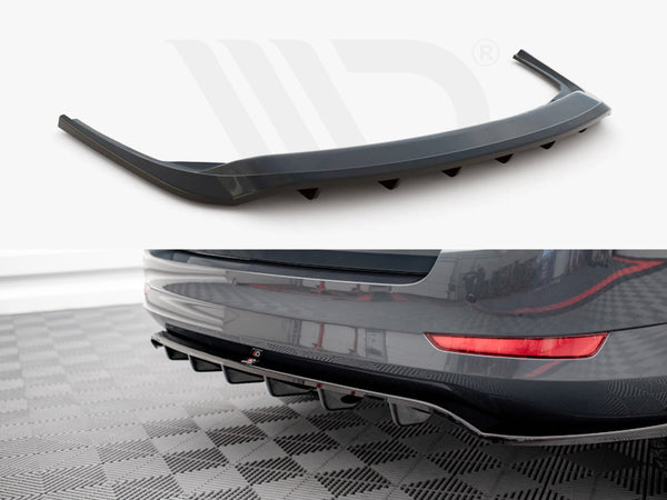 MAXTON DESIGN Central Rear Splitter (Vertical Bars) Skoda Fabia Combi MK3 Facelift (2019-)