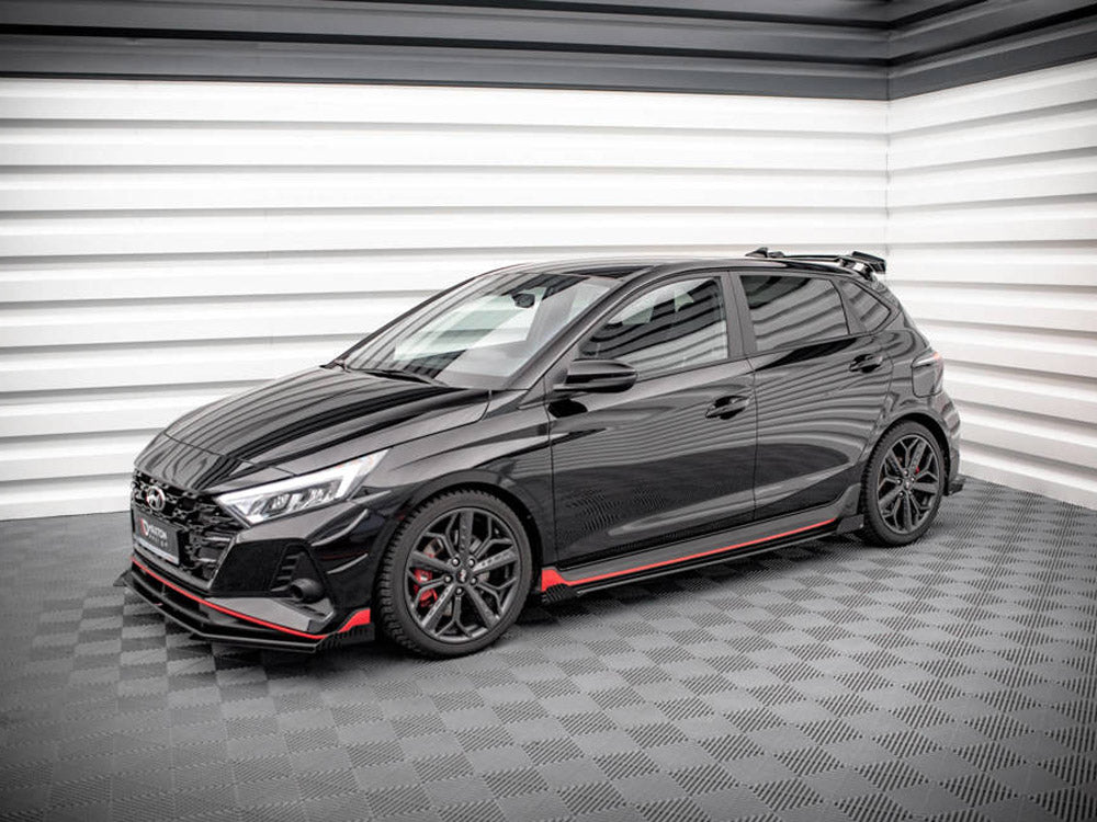 Street PRO Side Skirts Diffusers + Flaps compatible with Hyundai i20 N Mk3