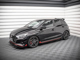 Street PRO Side Skirts Diffusers + Flaps compatible with Hyundai i20 N Mk3