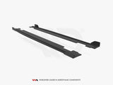Street PRO Side Skirts Diffusers + Flaps compatible with Hyundai i20 N Mk3