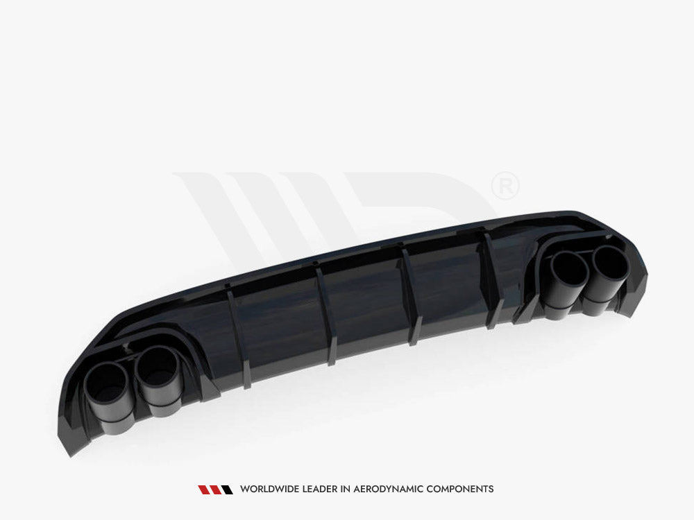 Rear Valance + Exhaust Ends Imitation compatible with Audi A3 S Line Sportback 8Y