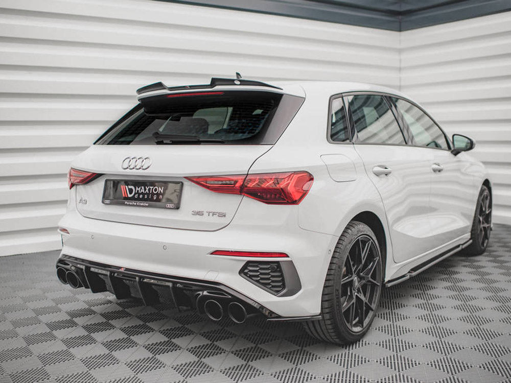 Rear Valance + Exhaust Ends Imitation compatible with Audi A3 S Line Sportback 8Y