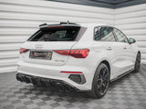 Rear Valance + Exhaust Ends Imitation compatible with Audi A3 S Line Sportback 8Y