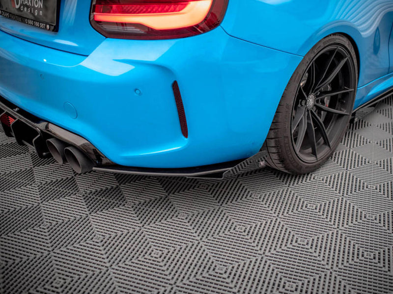 Street PRO Rear Side Splitters (+flaps) Bmw M2 F87 (2016-2020)
