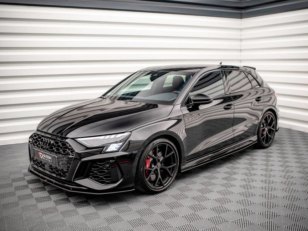 Street PRO Side Skirts Diffusers compatible with Audi RS 3 Sportback 8Y