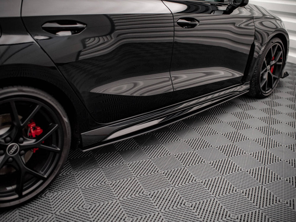 Street PRO Side Skirts Diffusers compatible with Audi RS 3 Sportback 8Y