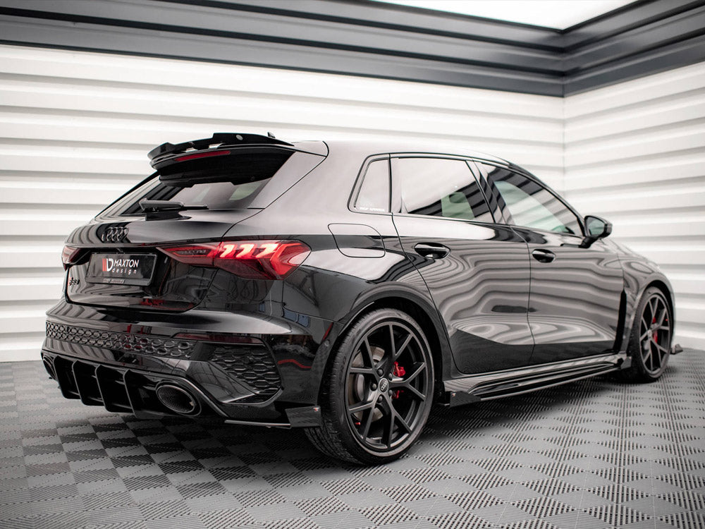 Street PRO Rear Side Splitters + Flaps compatible with Audi RS 3 Sportback 8Y