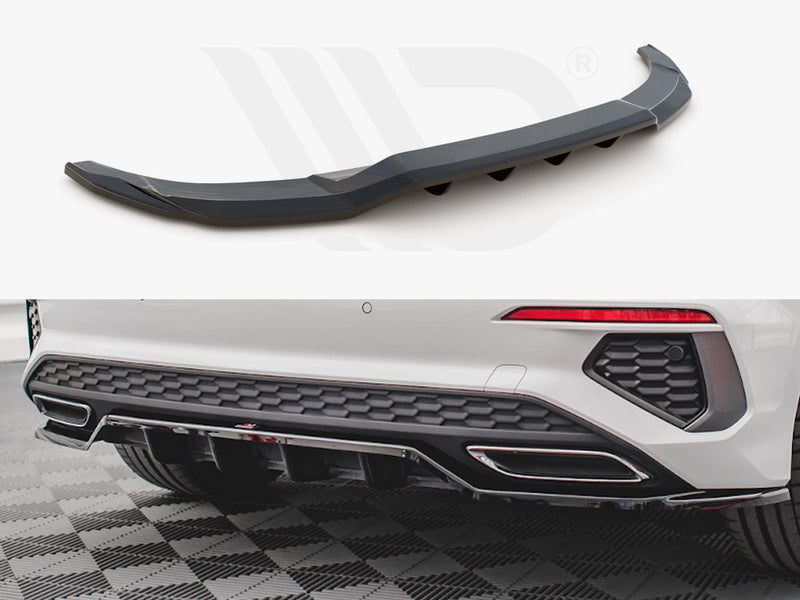 MAXTON DESIGN Central Rear Splitter (Vertical Bars) Audi A3 S-line Sportback 8Y (2020-)