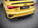 Central Rear Splitter compatible with Audi S3 Sedan 8Y