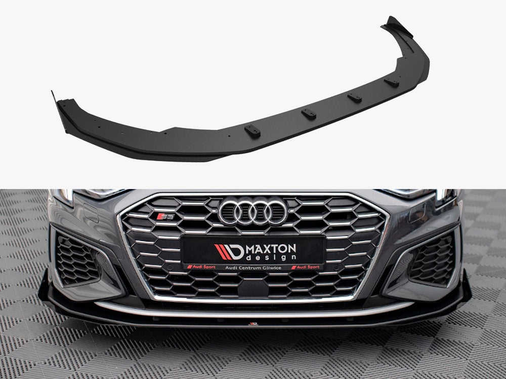 Street PRO Front Splitter V.1 + Flaps compatible with Audi S3 / A3 S Line 8Y