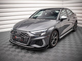 Street PRO Front Splitter V.1 (+flaps) Audi S3 / A3 S-line 8Y (2020-)