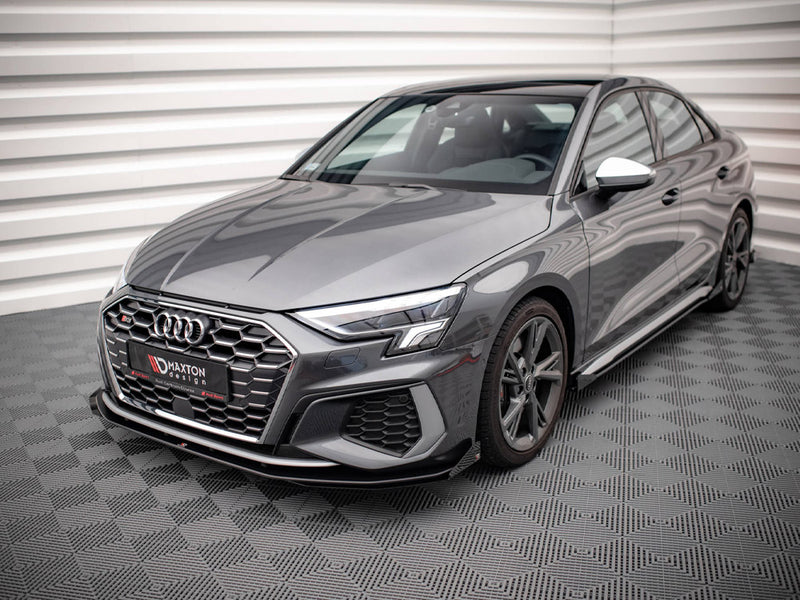 Street PRO Front Splitter V.1 (+flaps) Audi S3 / A3 S-line 8Y (2020-)