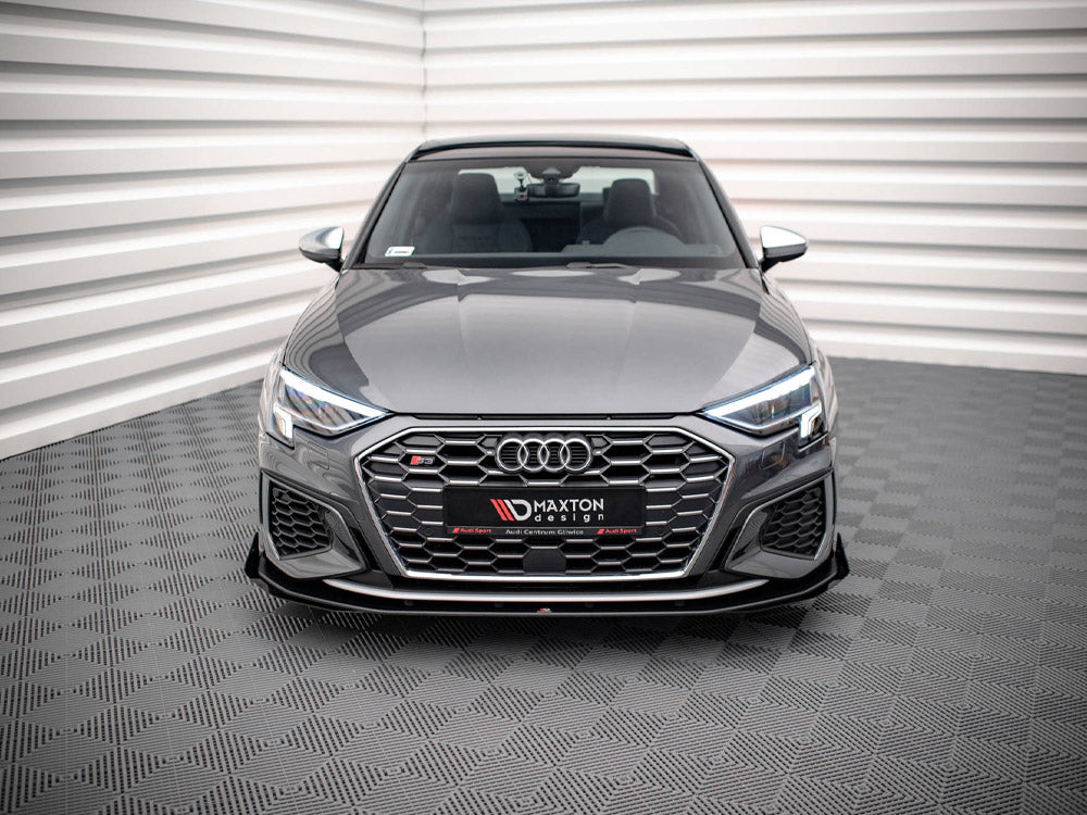 Street PRO Front Splitter V.1 + Flaps compatible with Audi S3 / A3 S Line 8Y