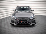 Street PRO Front Splitter V.1 + Flaps compatible with Audi S3 / A3 S Line 8Y