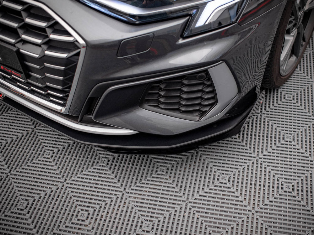 Street PRO Front Splitter V.1 + Flaps compatible with Audi S3 / A3 S Line 8Y