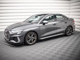 Street PRO Side Skirts Diffusers (+flaps) Audi S3 / A3 S-line 8Y (2020-)