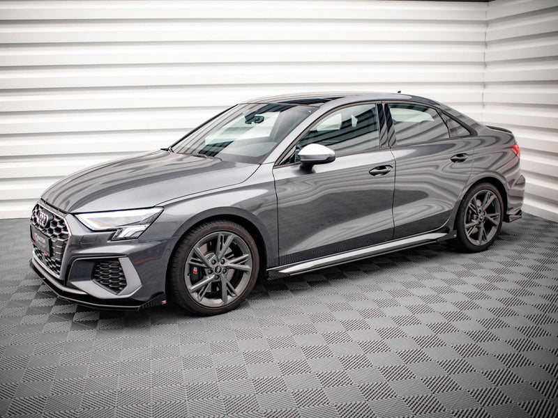 Street PRO Side Skirts Diffusers (+flaps) Audi S3 / A3 S-line 8Y (2020-)