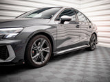 Street PRO Side Skirts Diffusers (+flaps) Audi S3 / A3 S-line 8Y (2020-)