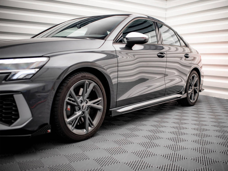 Street PRO Side Skirts Diffusers (+flaps) Audi S3 / A3 S-line 8Y (2020-)